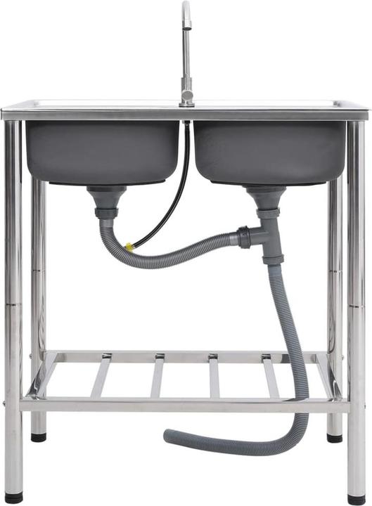 Immagine prodotto vidaXL Caterina (Lavello con sgocciolatoio, 78 cm, 43 cm)