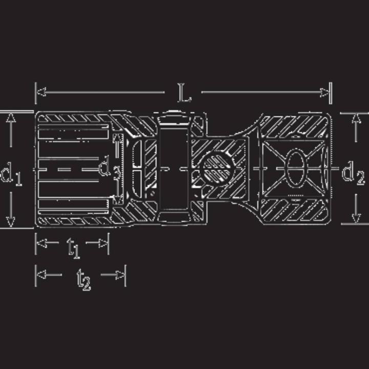 Actual product image Stahlwille 47 Articulated Socket Inserts 3/8 12 mm (12 mm)