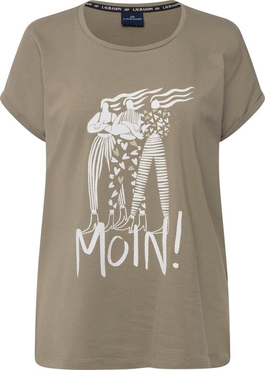 Image du produit Laurasøn T-Shirt, oversized, Frauen Motiv, Rundhals (M)
