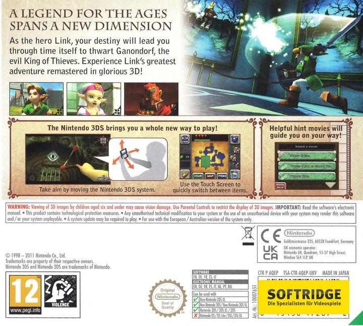 Immagine prodotto Nintendo Seleziona: Zelda: Ocarina of Time (3DS, DE)