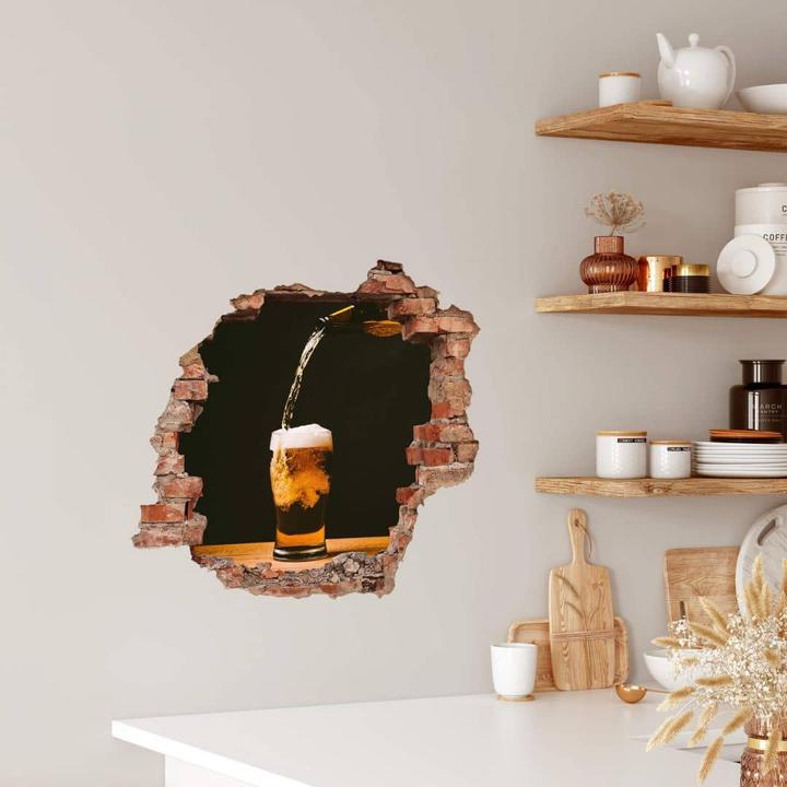 Immagine prodotto Trenddeko Birra fresca 3D (95 x 100 cm)