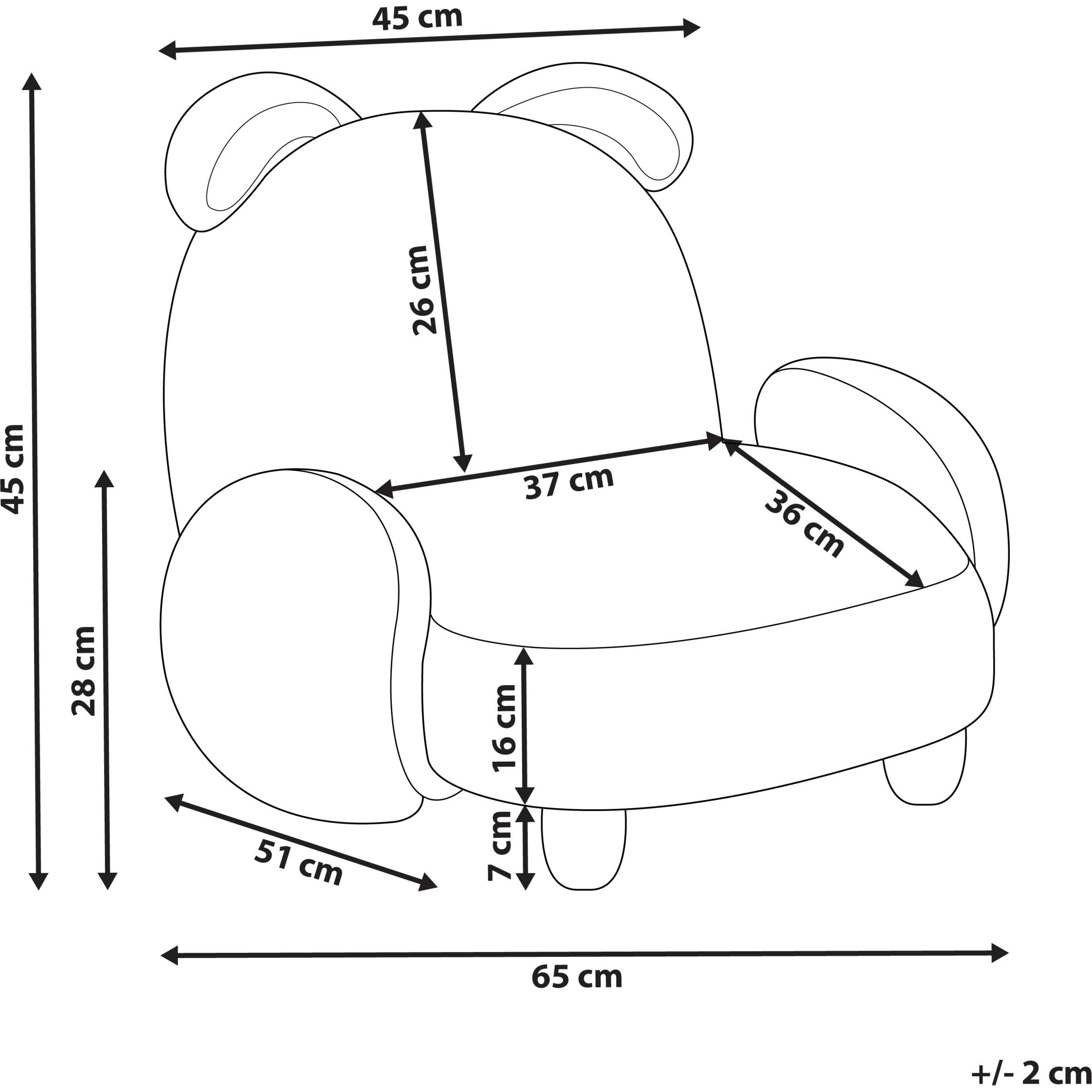 Thumbnail - Beliani, Kinderstuhl + Kindertisch, Kanna (Kindersessel)