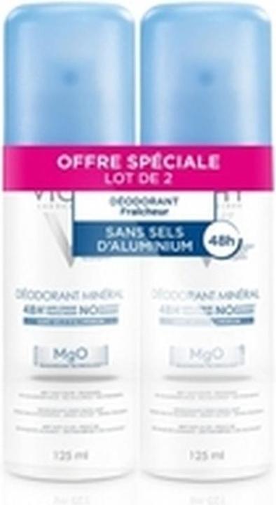 Produktbild Vichy 2er-Set Deodorants Mineral 48h - 2 x 125 ml (Roll-on, 250 ml)