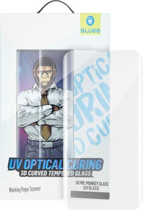 Produktbild BlueO Protective glass 5D Mr. Monkey Glass - Samsung Galaxy S23 Ultra transparent (UV Glass) (1 Stk., Samsung Galaxy S23 Ultra)