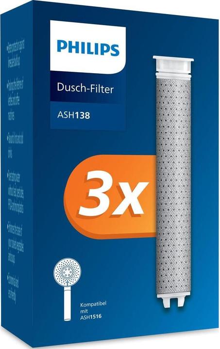 Image du produit Philips ASH138/10 Filtre de remplacement pour pomme de douche (3x)