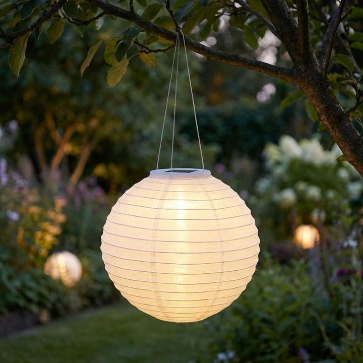 Produktbild ProGarden Solar LED Lampion mit Dämmerungssensor