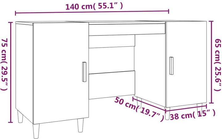Produktbild VidaXL Kaito (140 x 50 x 75 cm)