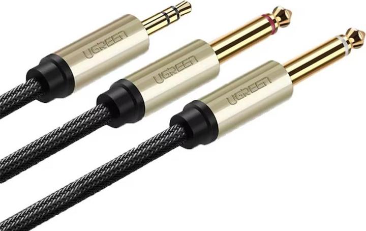 Image du produit Ugreen jack 3,5 mm - 2x jack 6,35 mm (1 m, Jack 3,5 mm (AUX), jack 6.3mm)