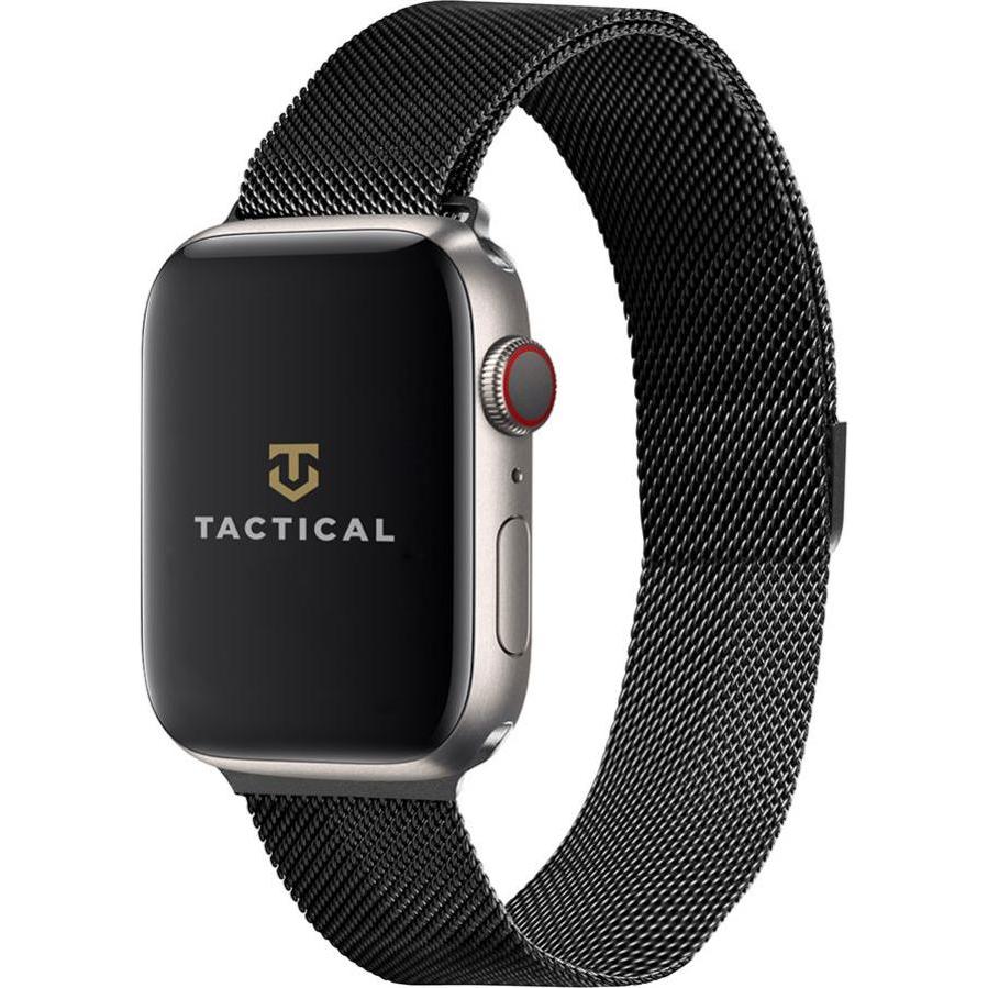 NoName Tactical 333 Loop MagnetickÃ½ KovovÃ½ Å˜emÃ­nek pro Apple Watch 1/2/3/4/5/6/SE 38/40mm Black (Edelstahl), Uhrenar...