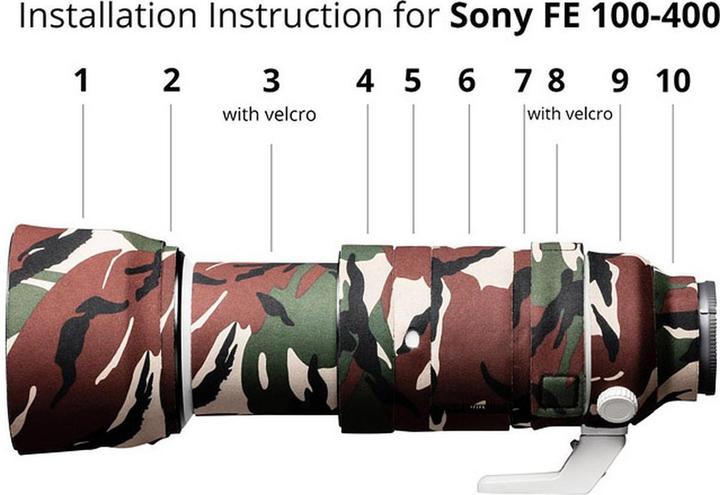 Produktbild easyCover Lens Oak Cover Camoufl. Grün für Sony 100-400mm OSS (Objektivtasche)