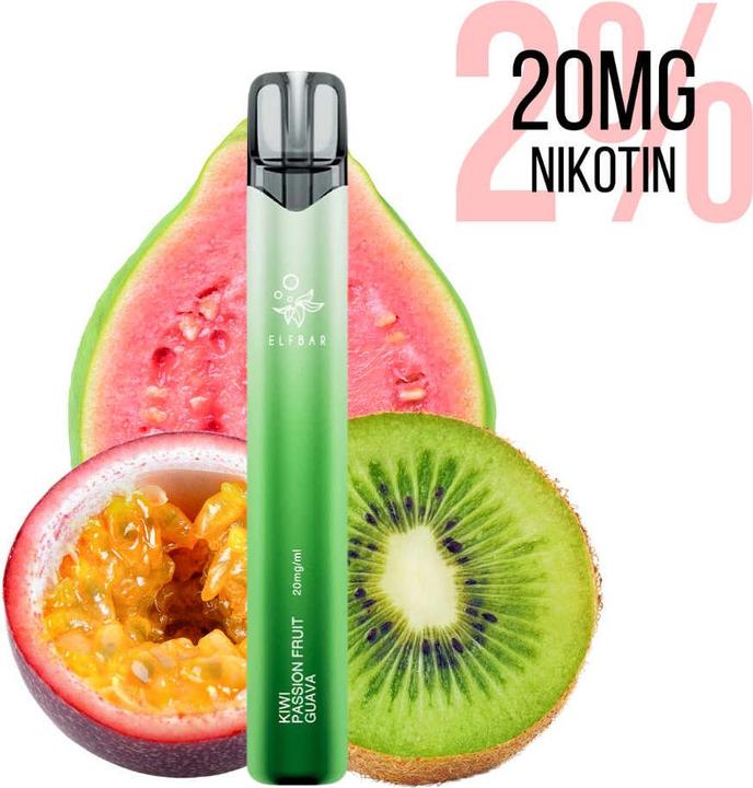 Elfbar 1000, Kiwi Passionfruit Guava (Frische, Fruchtig, Tropisch)
