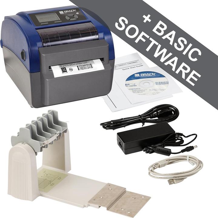 Produktbild Brady BBP12-EU+U+Cutter Thermotransferdrucker max. Breite 118mm 300 dpi Seriell - Ther (300 dpi)