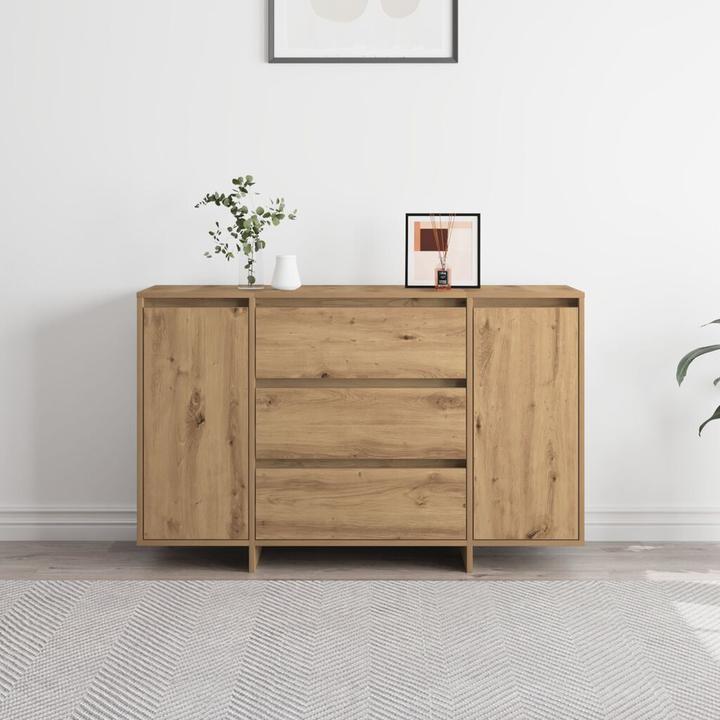 Actual product image vidaXL Sideboard solid wood oak Solid wood oak Sideboard rectangular (41 x 40.50 x 75 cm)