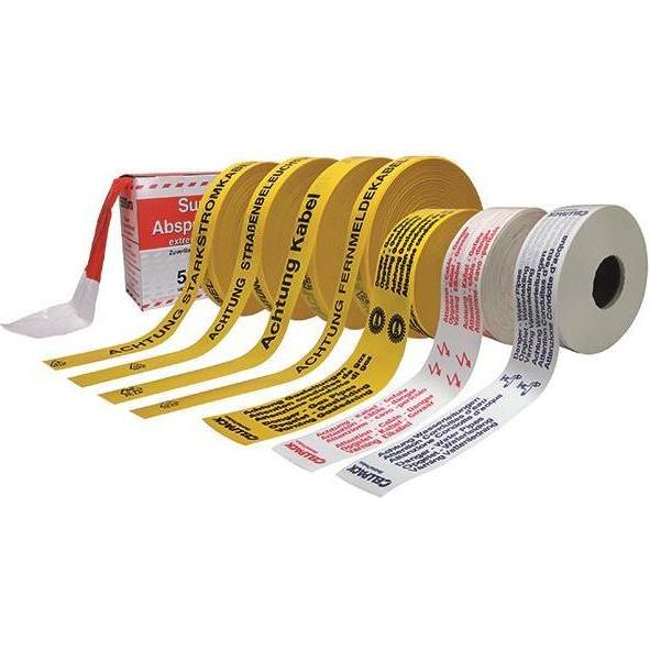 CellPack, Klebeband, Trassenband a 250m Rolle 145864 "Achtung Fernmeldekabel" 40mm breit (40 mm)
