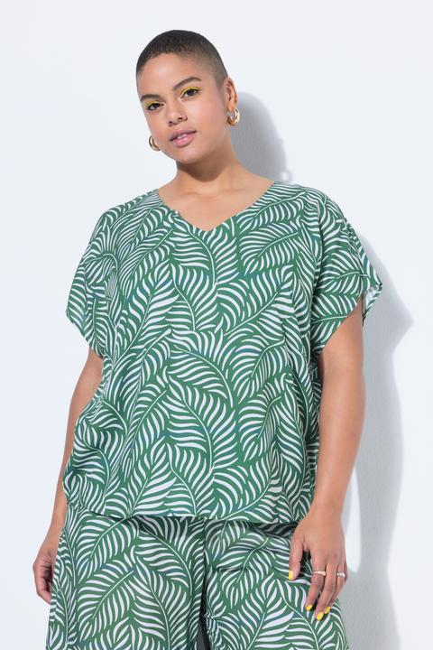 Produktbild Studio Untold Blusenshirt, oversized, Leafs-Print (46, 48)