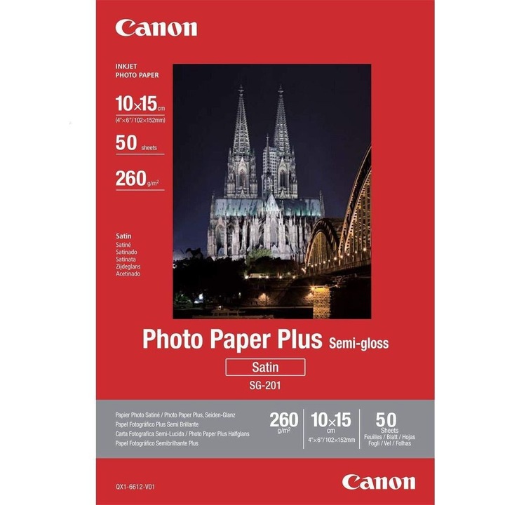 Produktbild Canon SG-201 Plus Semi-Gloss (260 g/m², 10 x 15 cm, 50 x)