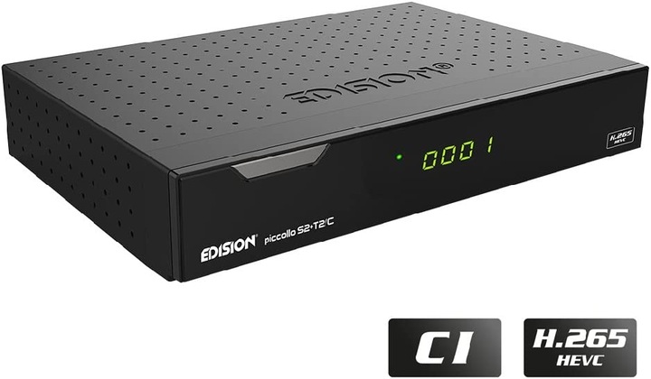 Produktbild Edision PICCOLLO S2 und T2 C Combo Receiver
