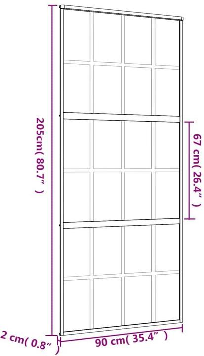 Image du produit vidaXL Schiebetür