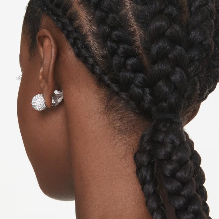 Produktbild Swarovski Lucent Oorknopjes mit Pavé und Bal in Weiss (Rhodiumbeschichtet)