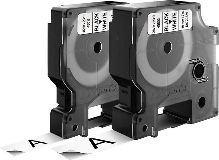 Produktbild Dymo Schriftband (1.20 cm, Weiss)