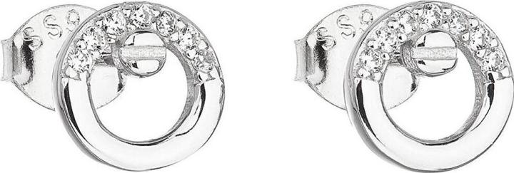 Immagine prodotto Evolution Group Orecchini in argento con zircone bianco rotondo 11016.1 (L)