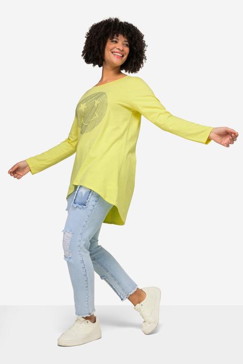 Produktbild Angel of Style Longshirt, oversized, Smiley, V-Ausschnitt, Langarm (48)