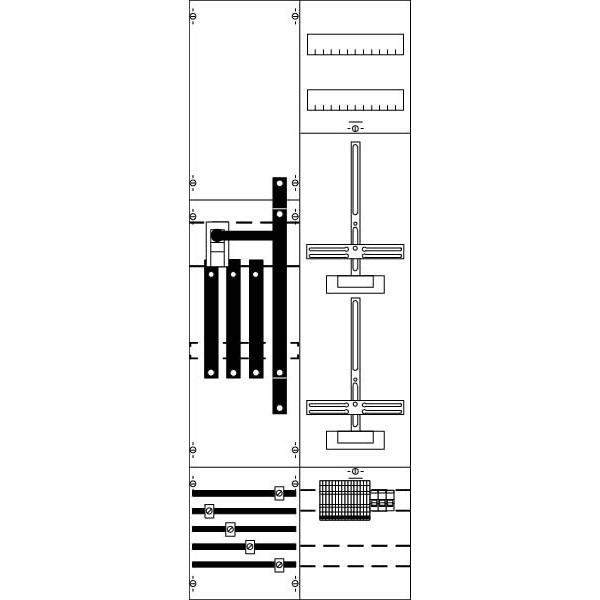 Striebel & John, Verteilerschrank Zubehör, STR KA4208 M+W Feld kpl. BH5