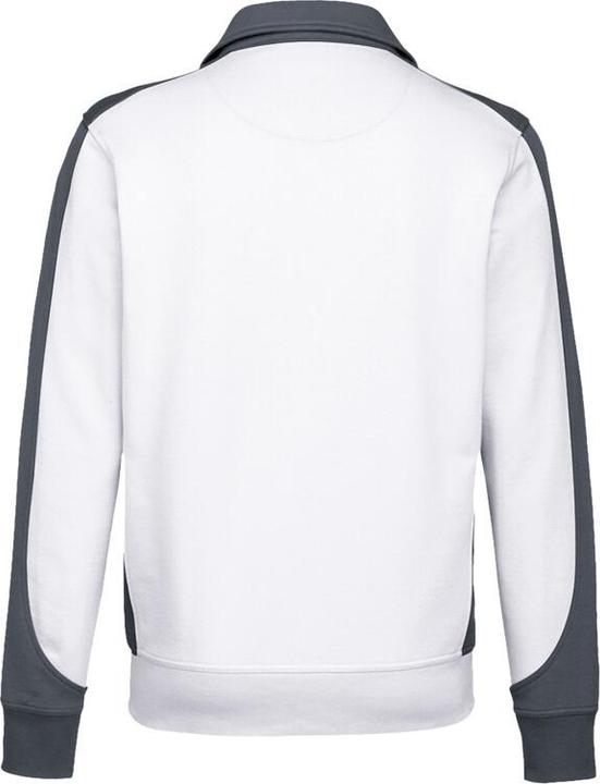 Actual product image Hakro Sweat jacket Contrast Perf white/anthracite size 6XL (6XL)