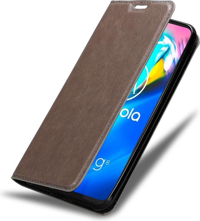 Actual product image Cadorabo Book Invisible Magnet Cover (Motorola Moto G8 Power Lite)