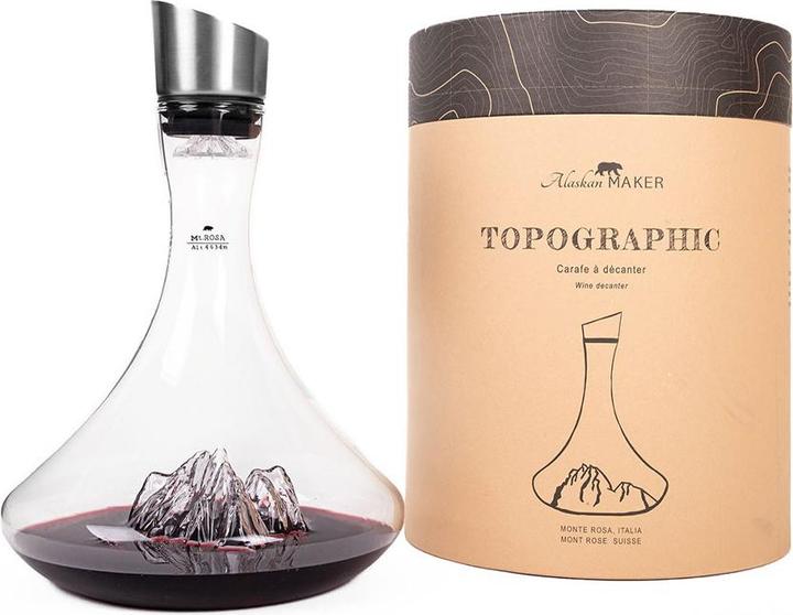 Actual product image Alaskan Maker Karaffe Dekanter topografisch, Monte Rosa (1.80 l)