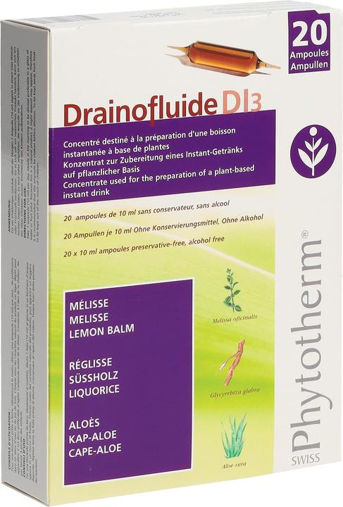 Actual product image Drainofluid LF No. 3 Ampoules (20 Piece, Liquid, 355 g)