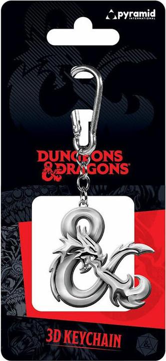Immagine prodotto Pyramid Portachiavi 3D Dungeons & Dragons (Dragon Ampersand), argento, taglia unica