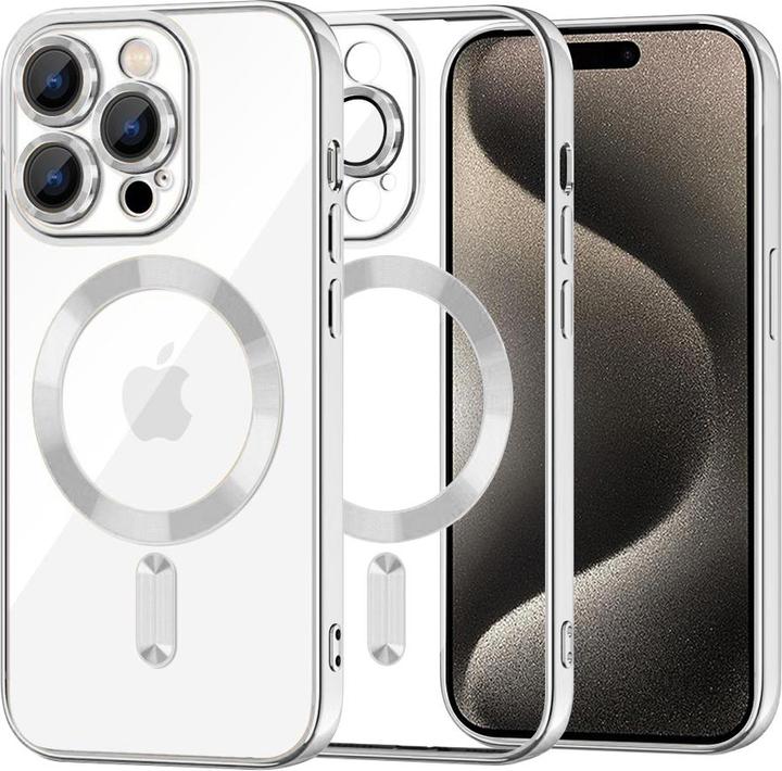 Actual product image Techsuit - Luxury Crystal MagSafe - iPhone 15 Pro Max - Silver (Apple iPhone 15 Pro Max)