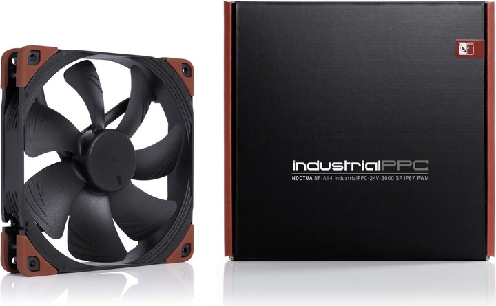Produktbild Noctua NF-A14 indu.3000 IP67 140x140x25 NF-A14 industrialPPC-24V-3000 SP IP67PWM (140 mm, 1 x)