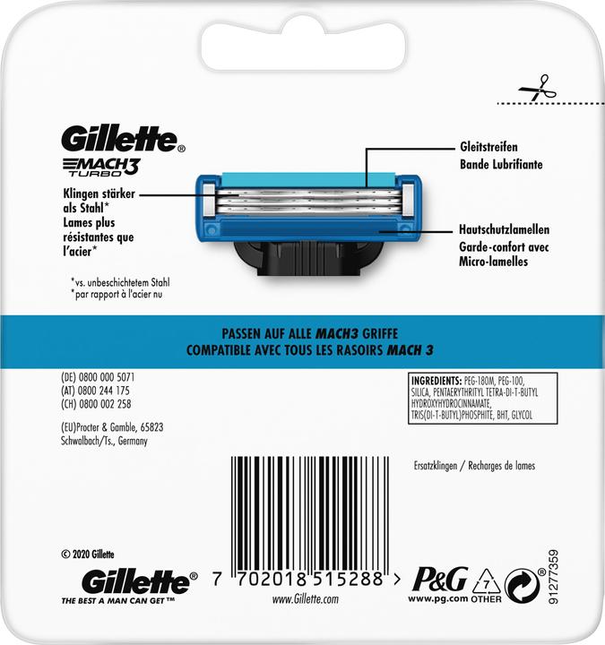 Image du produit Gillette Mach3 Turbo (8 x)