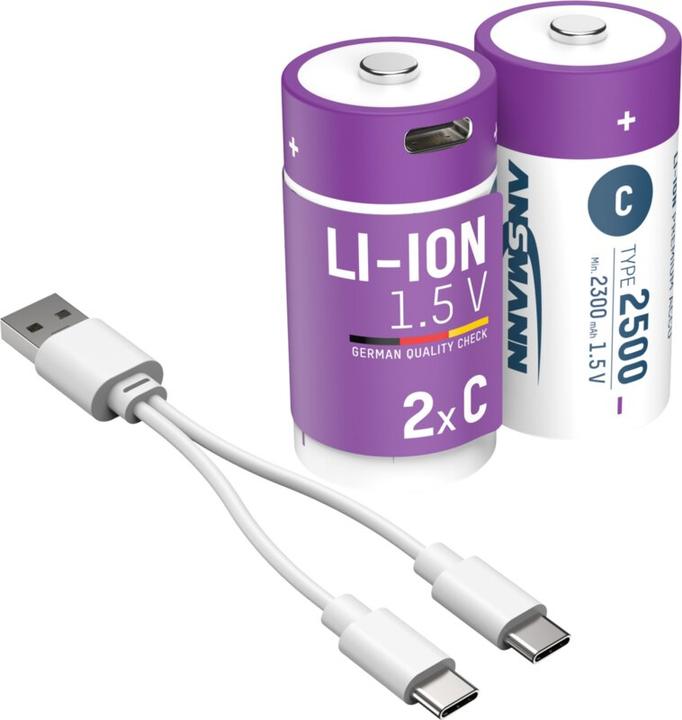 Actual product image Ansmann Baby C (2 pcs., C, 2300 mAh)