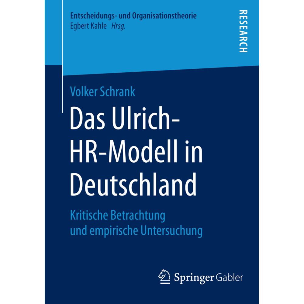 Das Ulrich-HR-Modell in Deutschland, Fachbücher