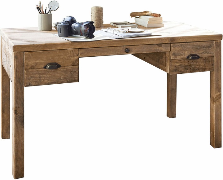 Produktbild Loberon Schreibtisch Kerava braun (136 x 67 x 76 cm)