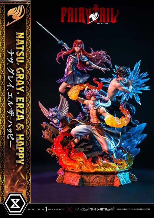 Image du produit Prime 1 Studio FAIRY TAIL -Natsu, Gray, Erza, Happy -Statue Del. Bonus Vers. 1/7 57cm