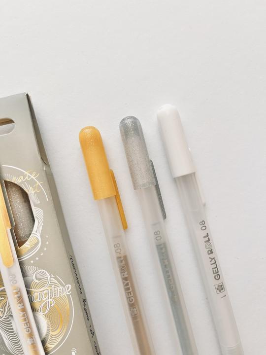 Immagine prodotto Sakura Roller Gelly Clicker (Argento, Bianco, Oro, 3x)