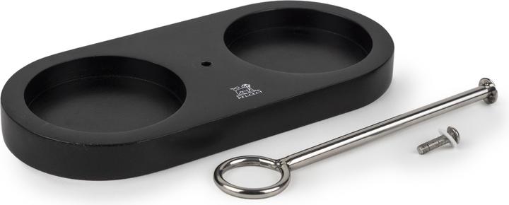 Produktbild Peugeot LINEA Bambushalter schwarz für Pfeffer- und Salzmühlen (Pfeffer, Salz)