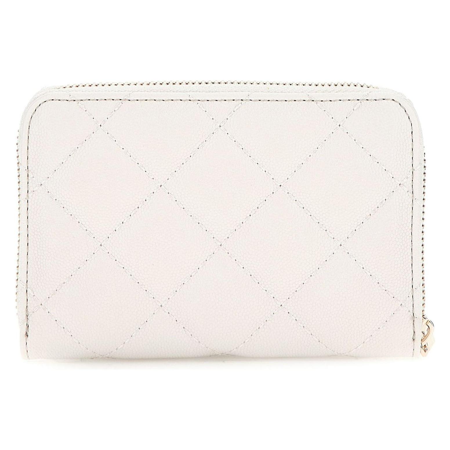Guess, Damen, Portemonnaie, Eco Carly Slg Medium Zip Around Wallet, Beige