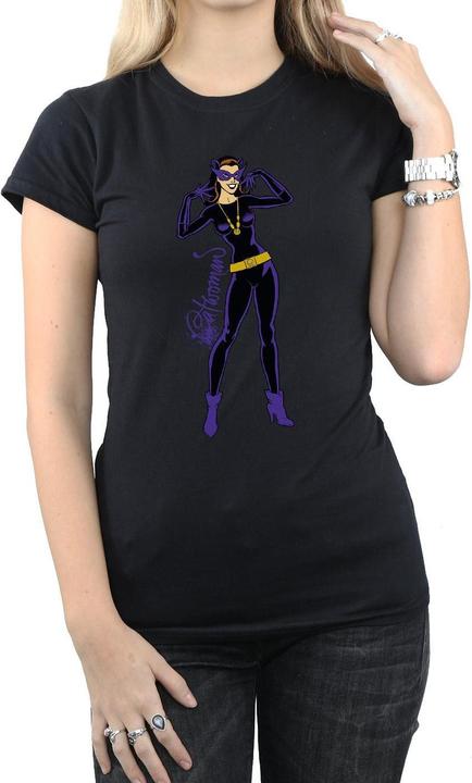 Produktbild Catwoman Happy Pose Baumwolle TShirt (S)