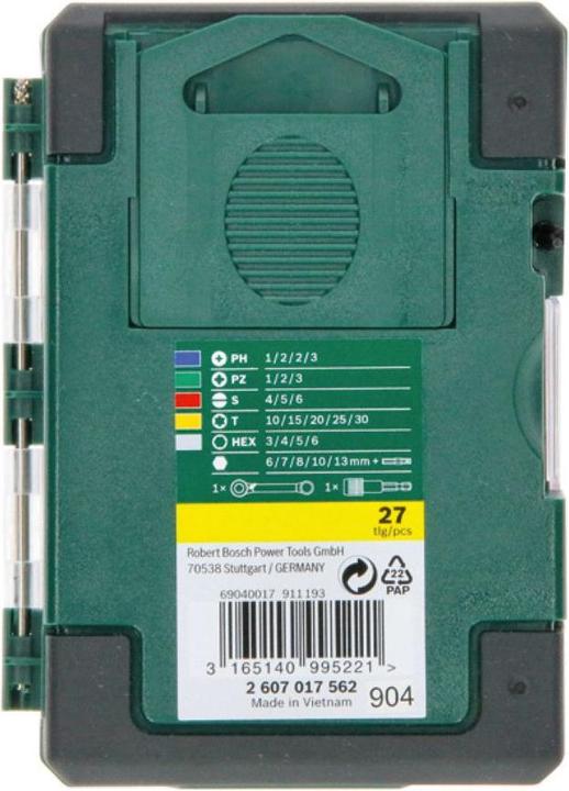 Actual product image Bosch Professional Blue Accessories 2607017563 Promoline 26-piece ratchet set