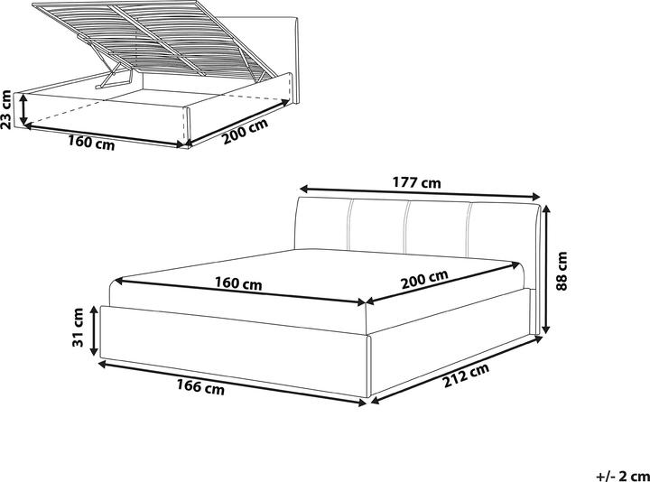 Actual product image Beliani Orbey (160 x 200 cm)