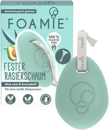 Actual product image Foamie - Solid Shaving Foam Aloe You Very Much / Shave The Date (Shaving soap)