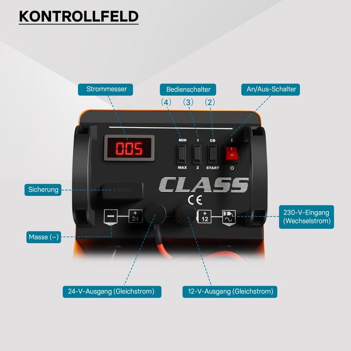 Produktbild Wiltec Batterieladegerät (12V, 24V, 30 A)