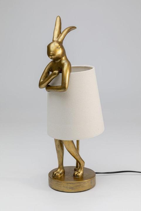 Image du produit Kare Design Lampe de table Animal Rabbit or/blanc 50cm (E14)