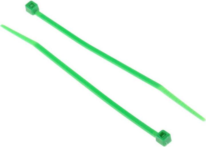Produktbild RS PRO Kabelbinder,grün,2,5x100mm (Kunststoffkabelbinder, 100 mm, 100 Stk.)