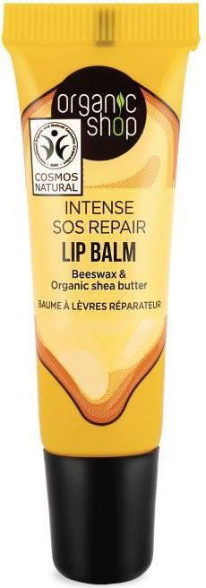 Actual product image Natura Siberica SOS Repair Lip Balm Collagen Filler with Beeswax and Shea Butter 10ml (Lip balm, 10 ml)
